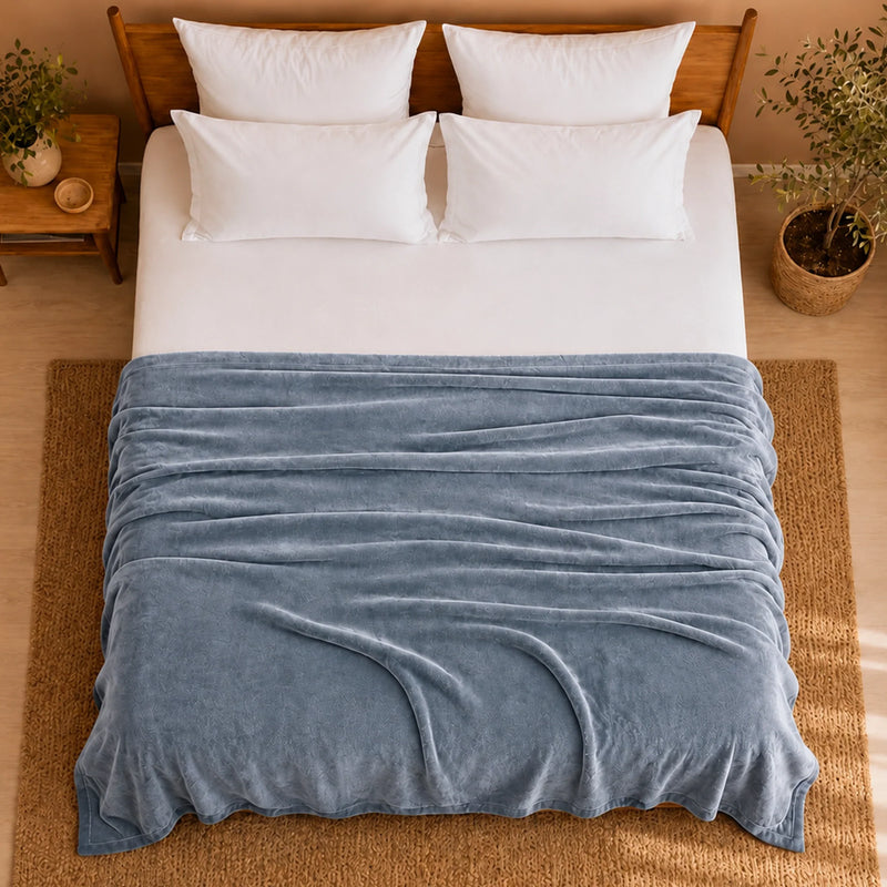 Fort Mellow - Plush Blanket (Frost Blue)-8