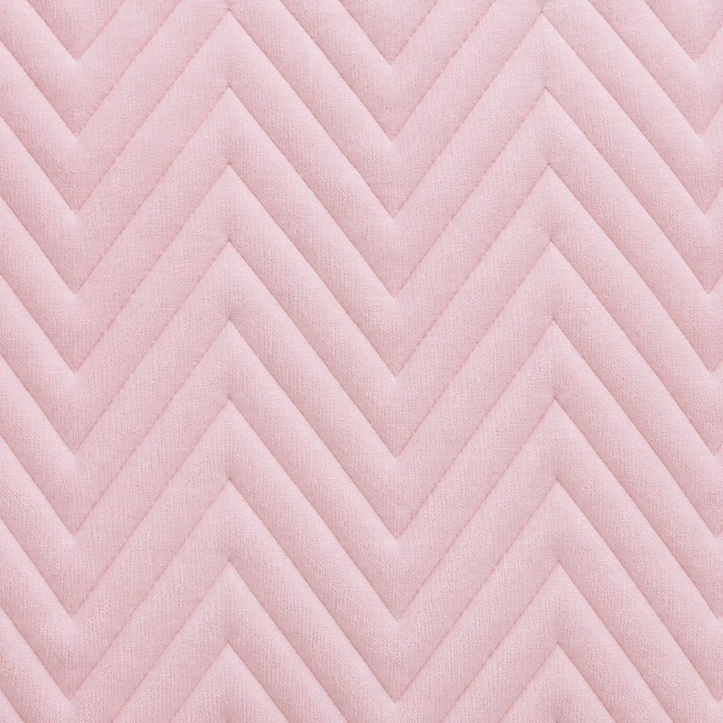 Fort Sawtooth - Quilted Velvet Cushion Cover (Baby Pink)-6