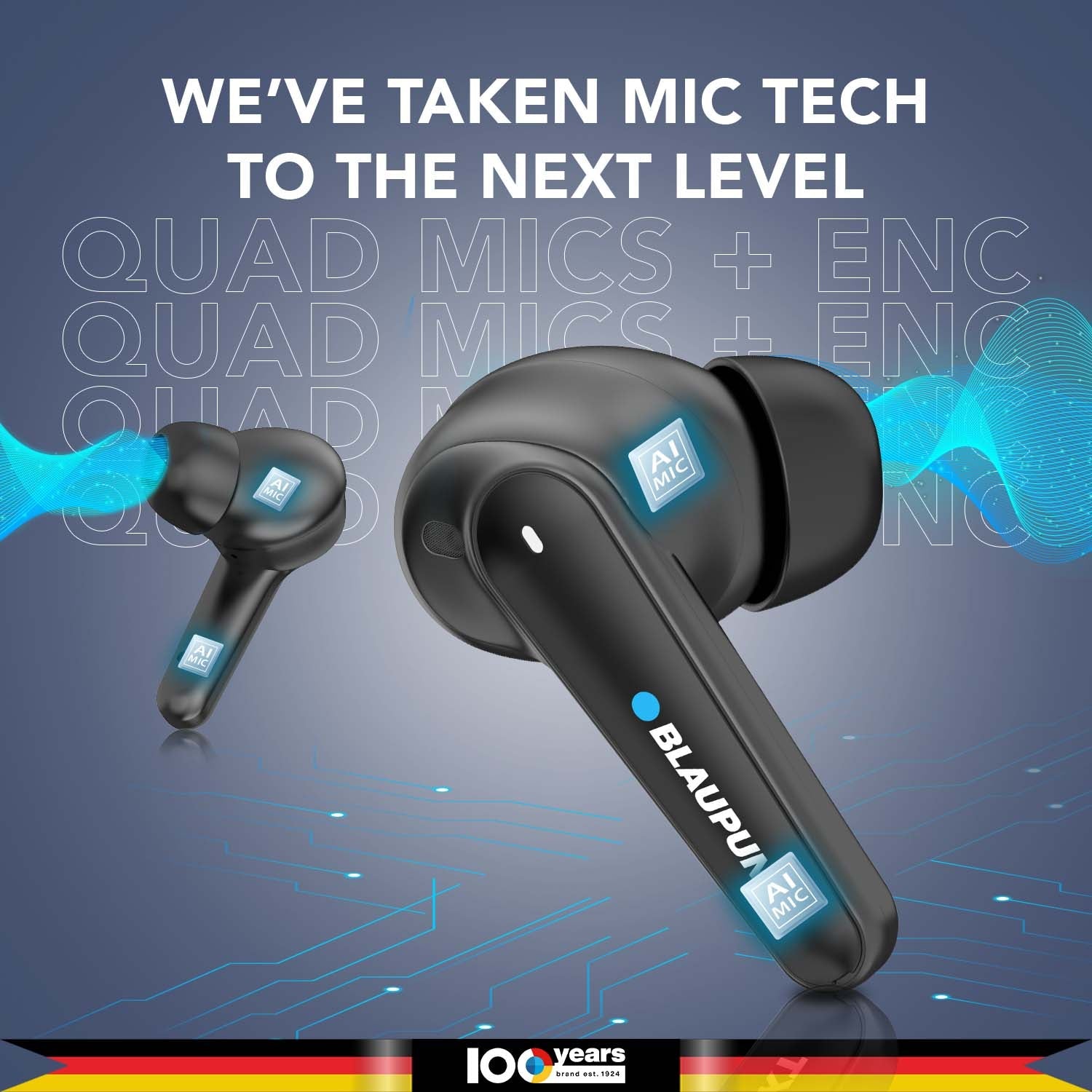 BTW300 Xtreme Moksha Maxbuds TRUE ANC Wireless Earbuds (Black)-5