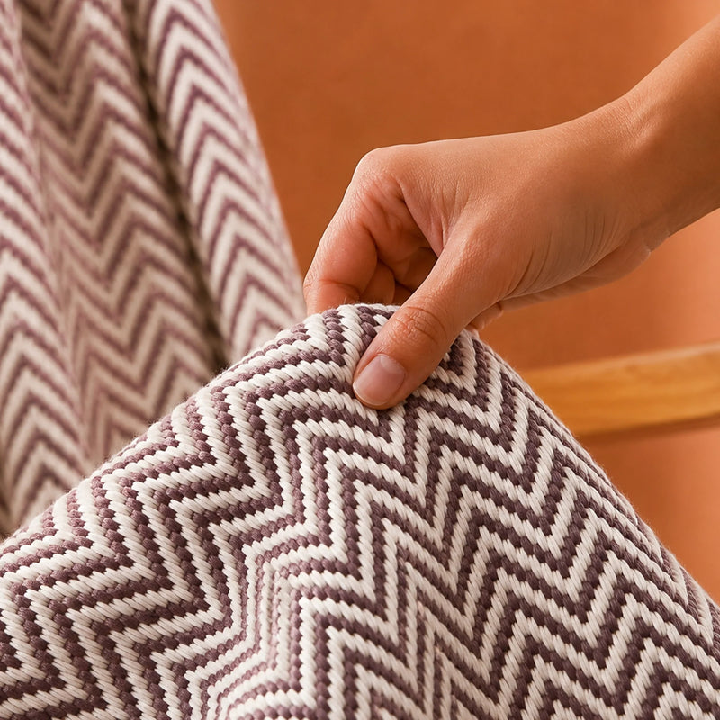 Tessitura Brown Chevron - Throw-6