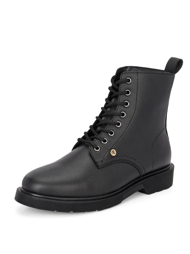 El Paso Women Faux Leather Casual Lace Up Boots-6