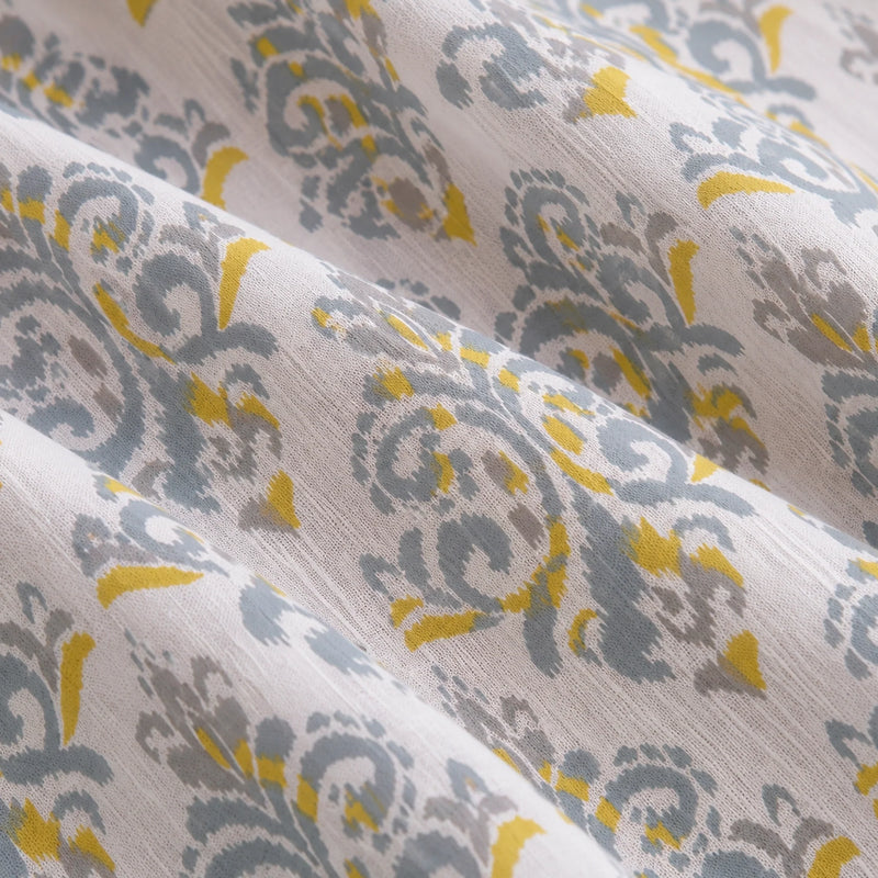 Imprimer Ikat - Printed Semi Blackout Curtain (Yellow)-6