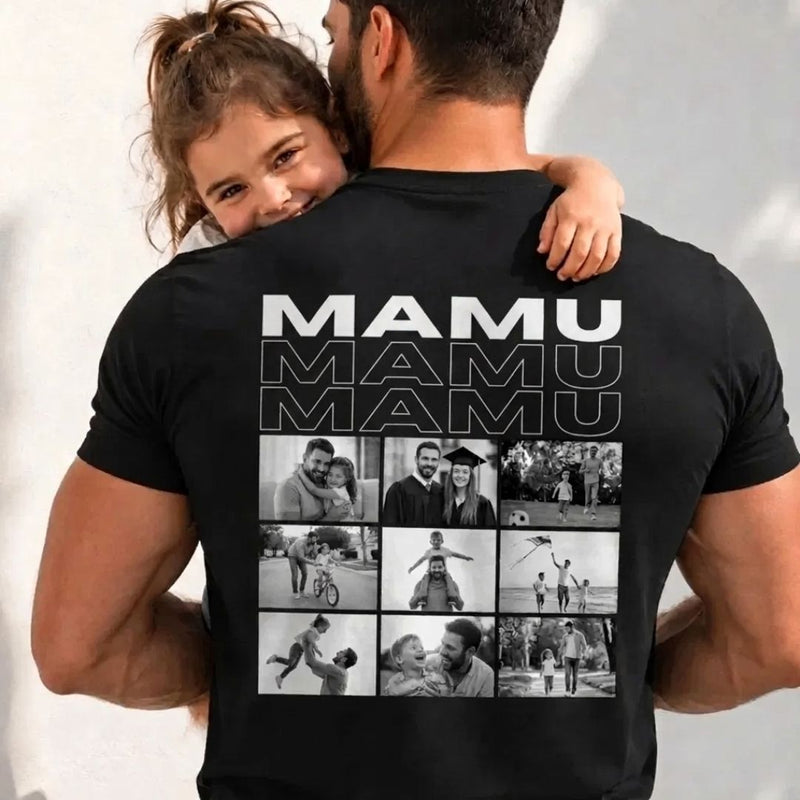 Personalized Photo Collage T-Shirt – Papa, Daddy, Mummy or Any Name-10