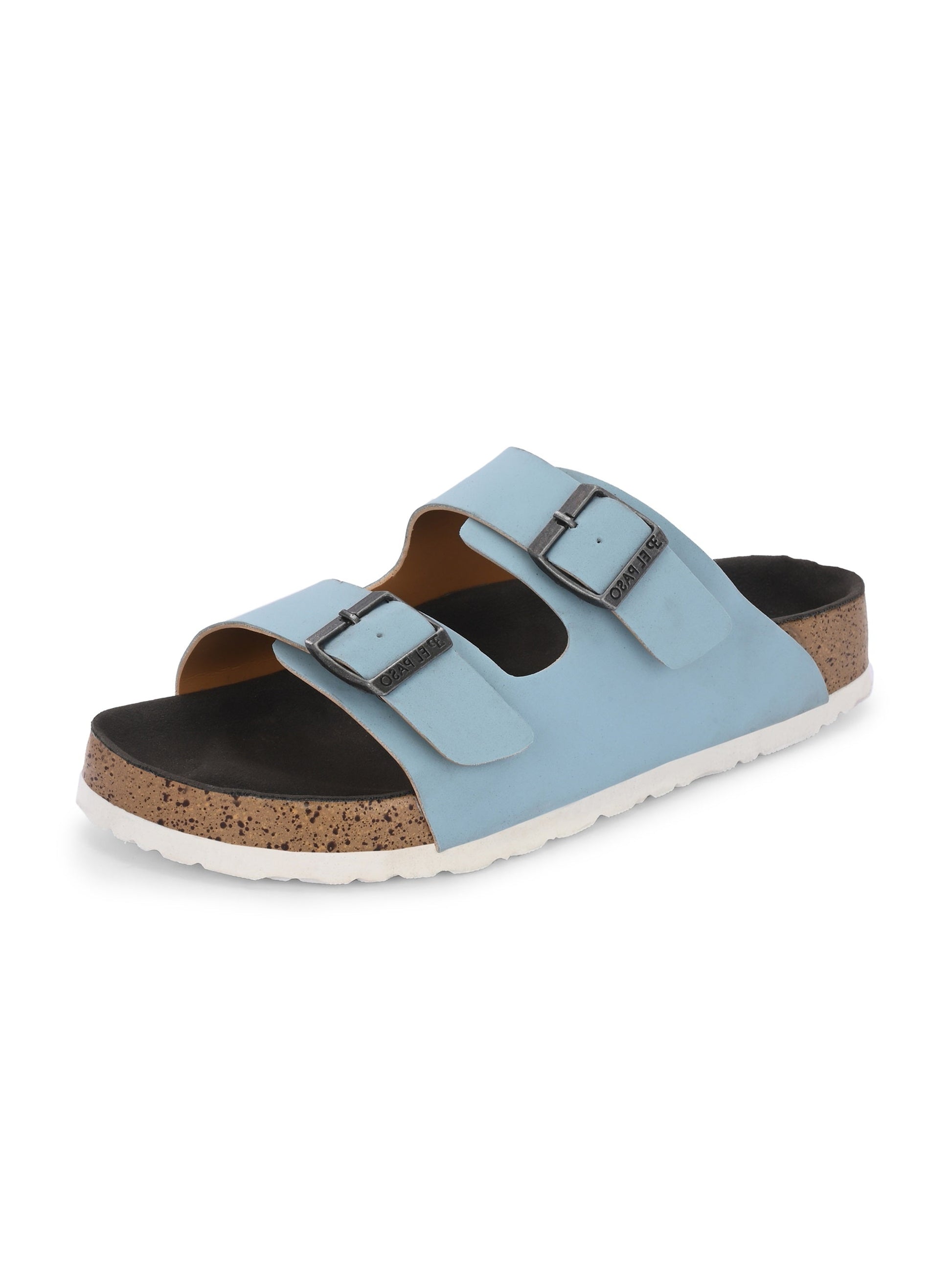 Luxurious Camel Leather Double-Strap Sandal For Women-57