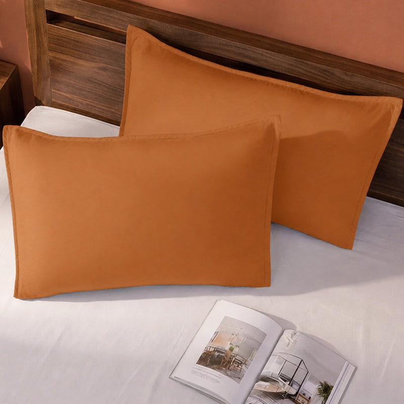 Fort Nightingale - Solid Pillow Cover (Taupe) (Bedsheet Excluded)-6