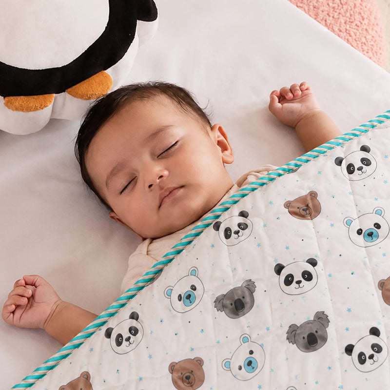 Baby Panda and Friends - Printed Baby Blanket-6