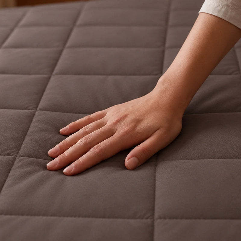 Ombre - Pure Shield Quilted Mattress Protector (Brown)-6