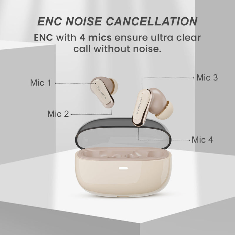 Hammer Aura Wireless Ear Buds with 32dB ANC, 4-Mic ENC,50H Playtime-11