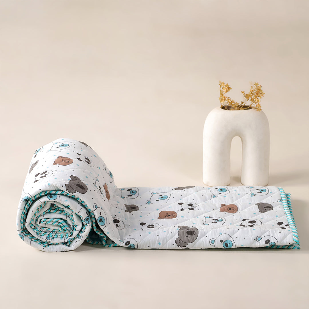 Baby Panda and Friends - Printed Baby Blanket-6