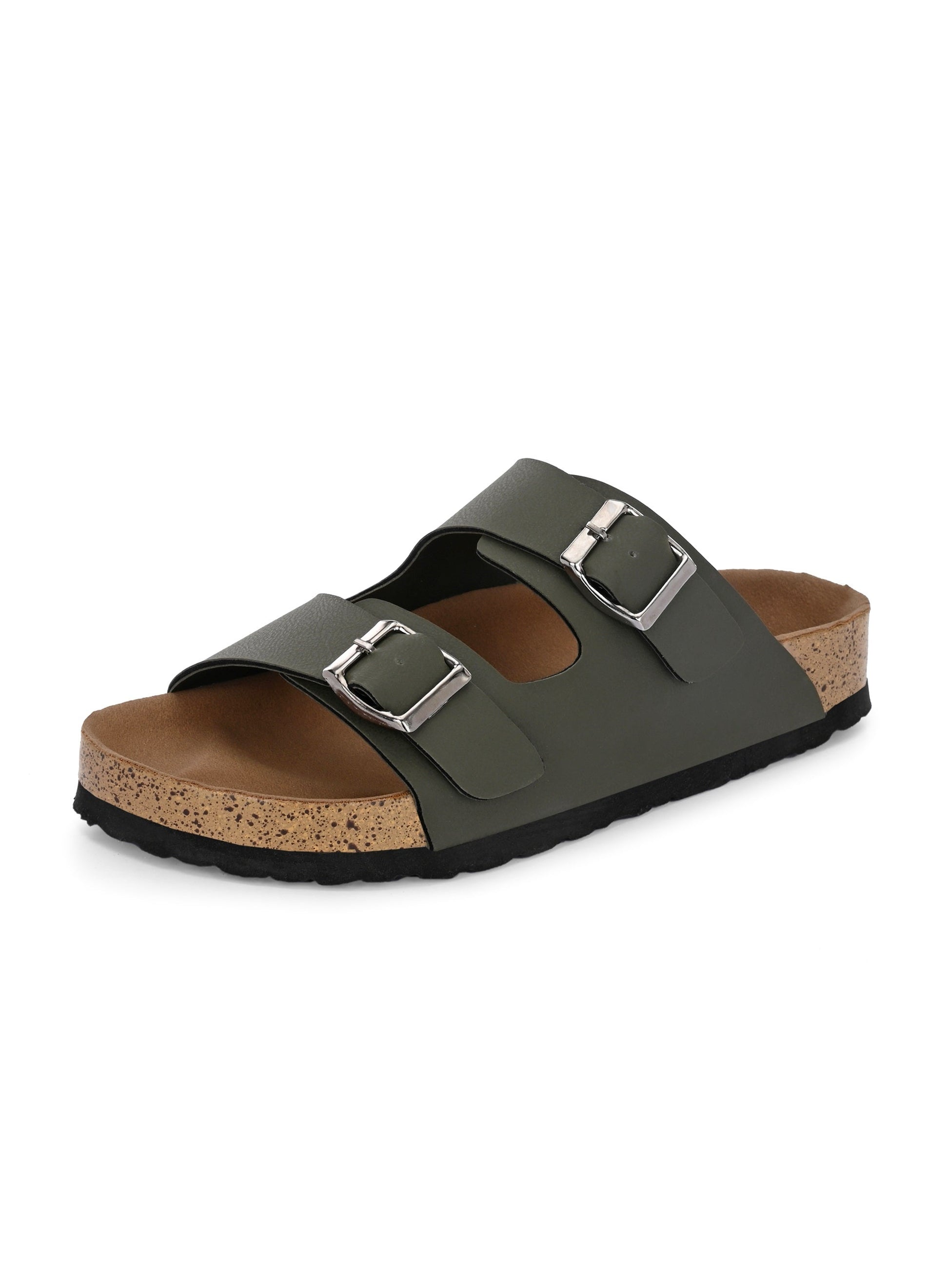 Luxurious Camel Leather Double-Strap Sandal For Women-38