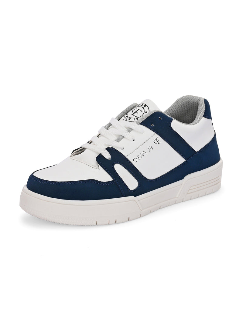 EL PASO Faux Leather Casual Shoes Lace Up Sneakers For Women-12