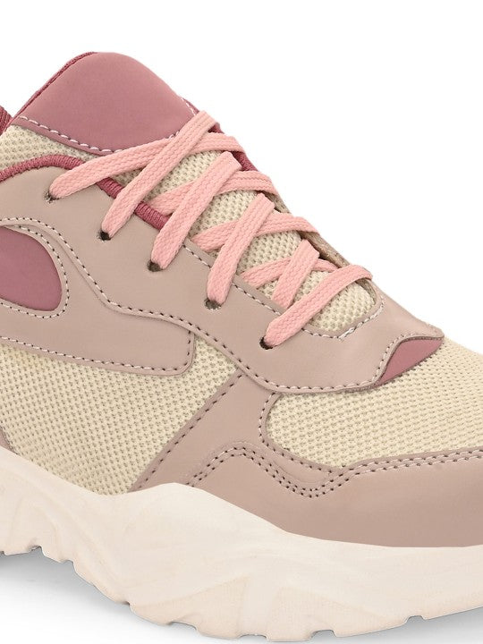 El Paso Women Colourblocked Round Toe Lightweight Sneakers-6