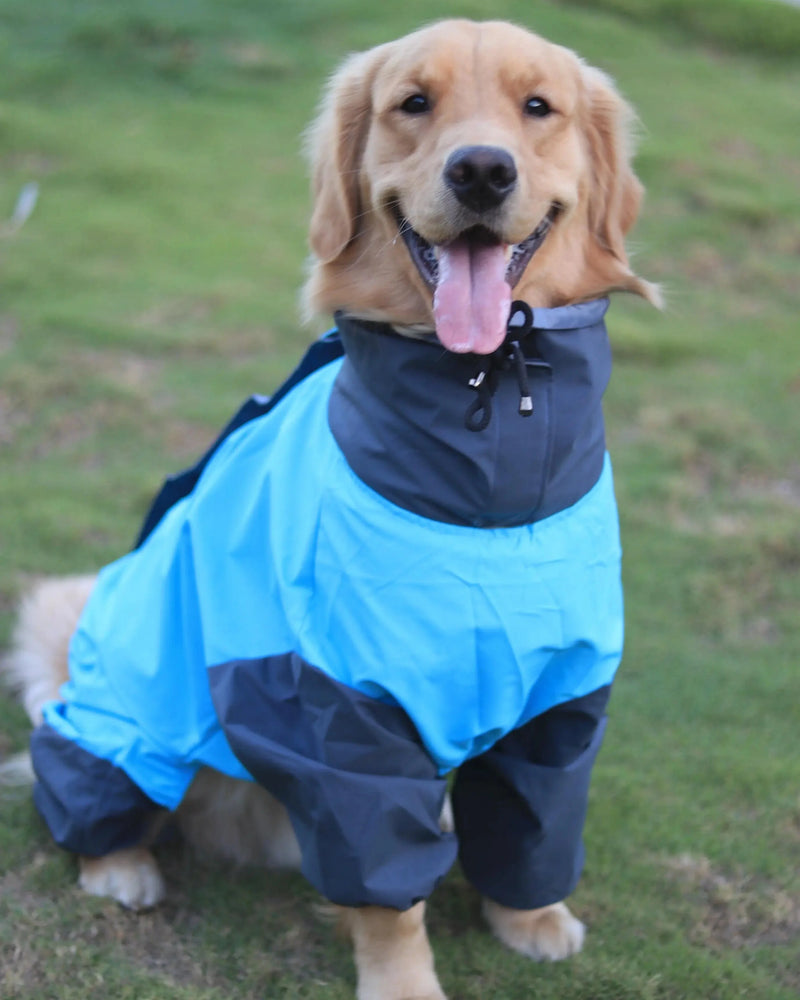 Full Body Jumpsuit Raincoat for Dogs - Waterproof & Windproof