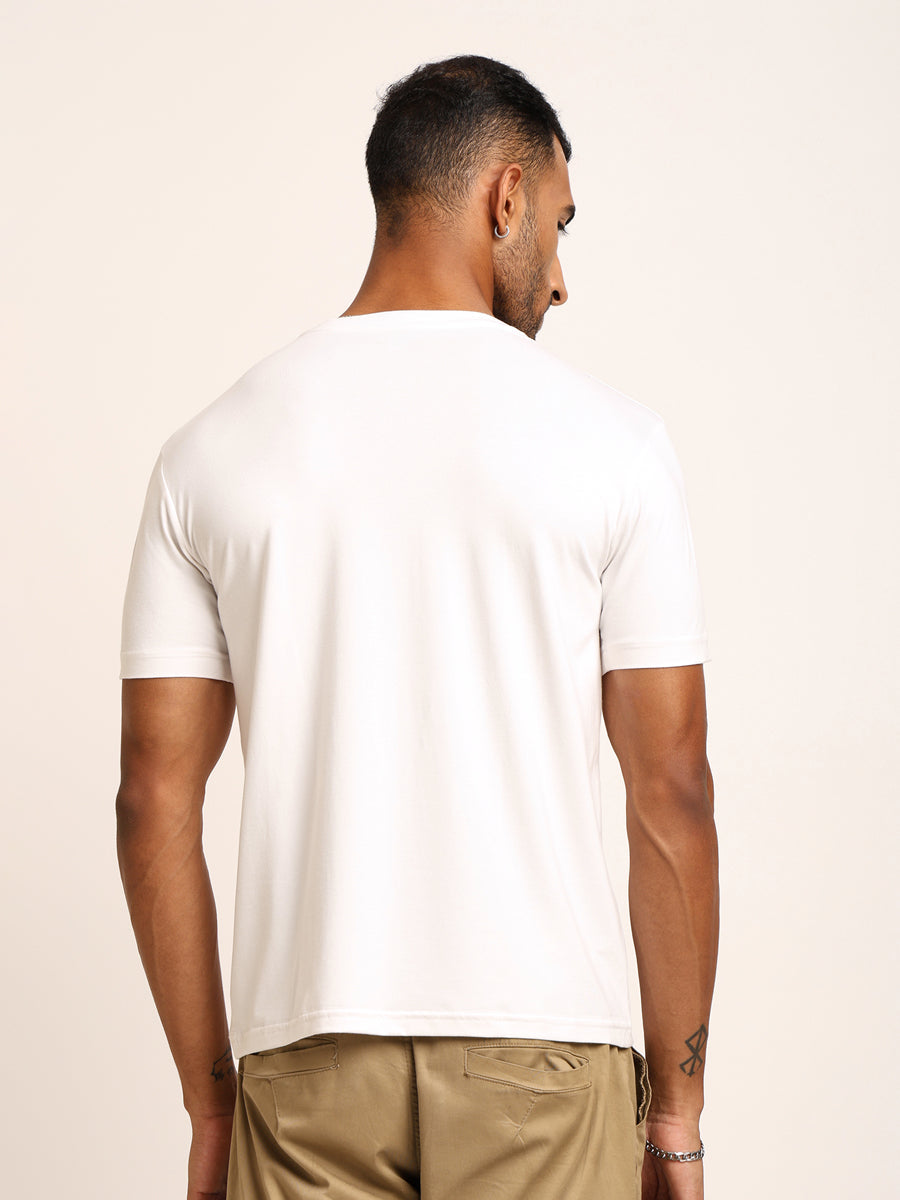 Naturefab Men's Organic Bamboo Tshirt White-3