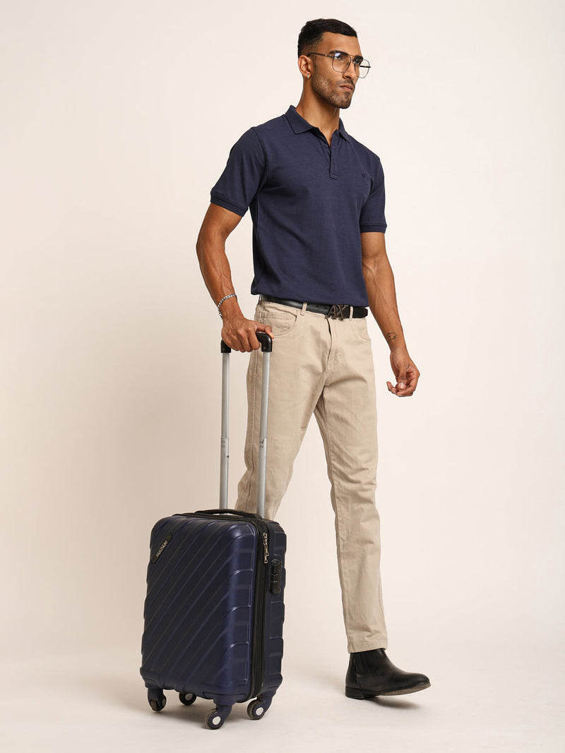 Naturefab Men’s Organic Bamboo Polo Tshirt Mood Indigo-5
