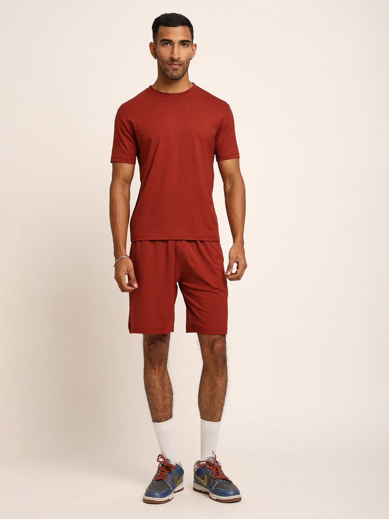 Naturefab Men’s Organic Bamboo Shorts Rust-2