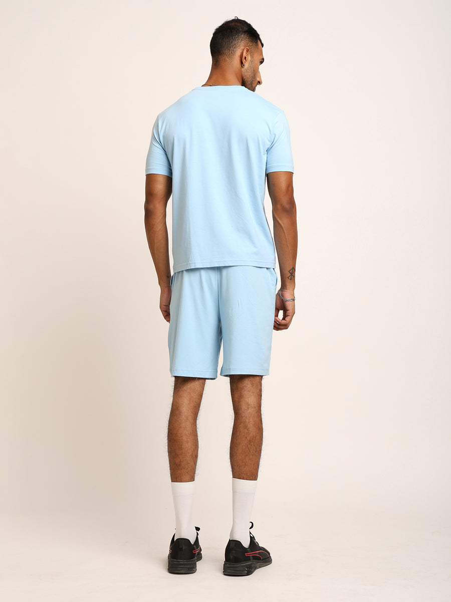 Naturefab Men’s Organic Bamboo Shorts Sky Blue-4