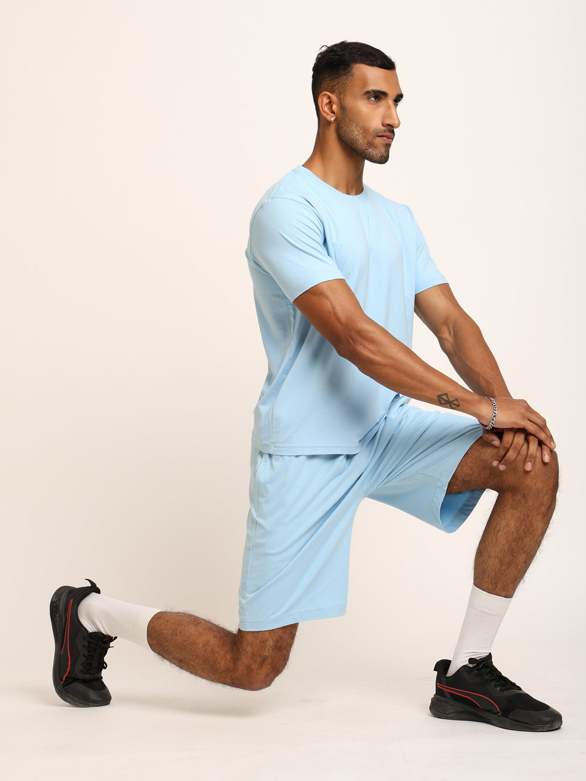 Naturefab Men's Organic Bamboo Tshirt Sky Blue-5