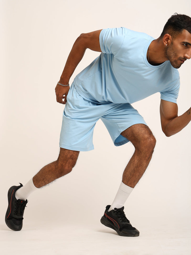Naturefab Men's Organic Bamboo Tshirt Sky Blue-6