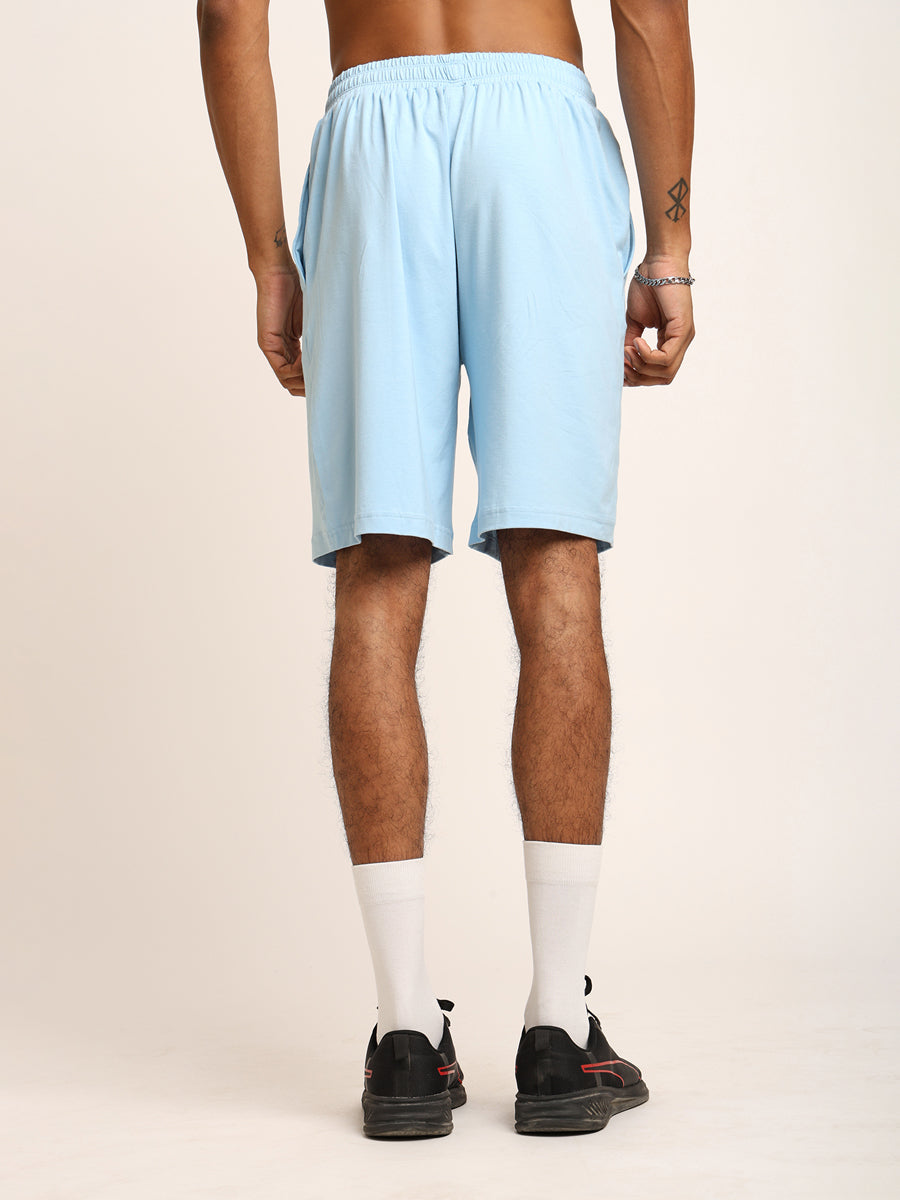 Naturefab Men’s Organic Bamboo Shorts Sky Blue-2
