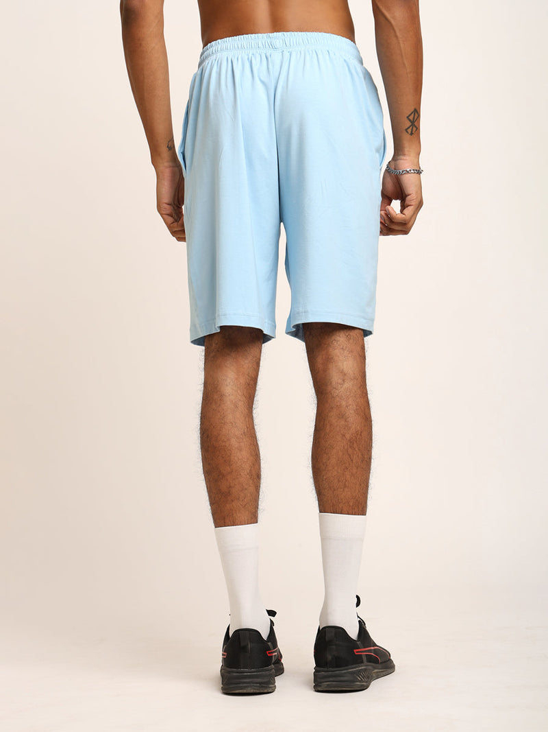 Naturefab Men’s Organic Bamboo Shorts Sky Blue-2