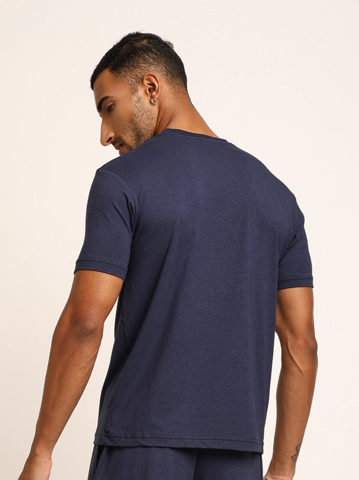 Naturefab Men's Organic Bamboo Tshirt Mood Indigo-3