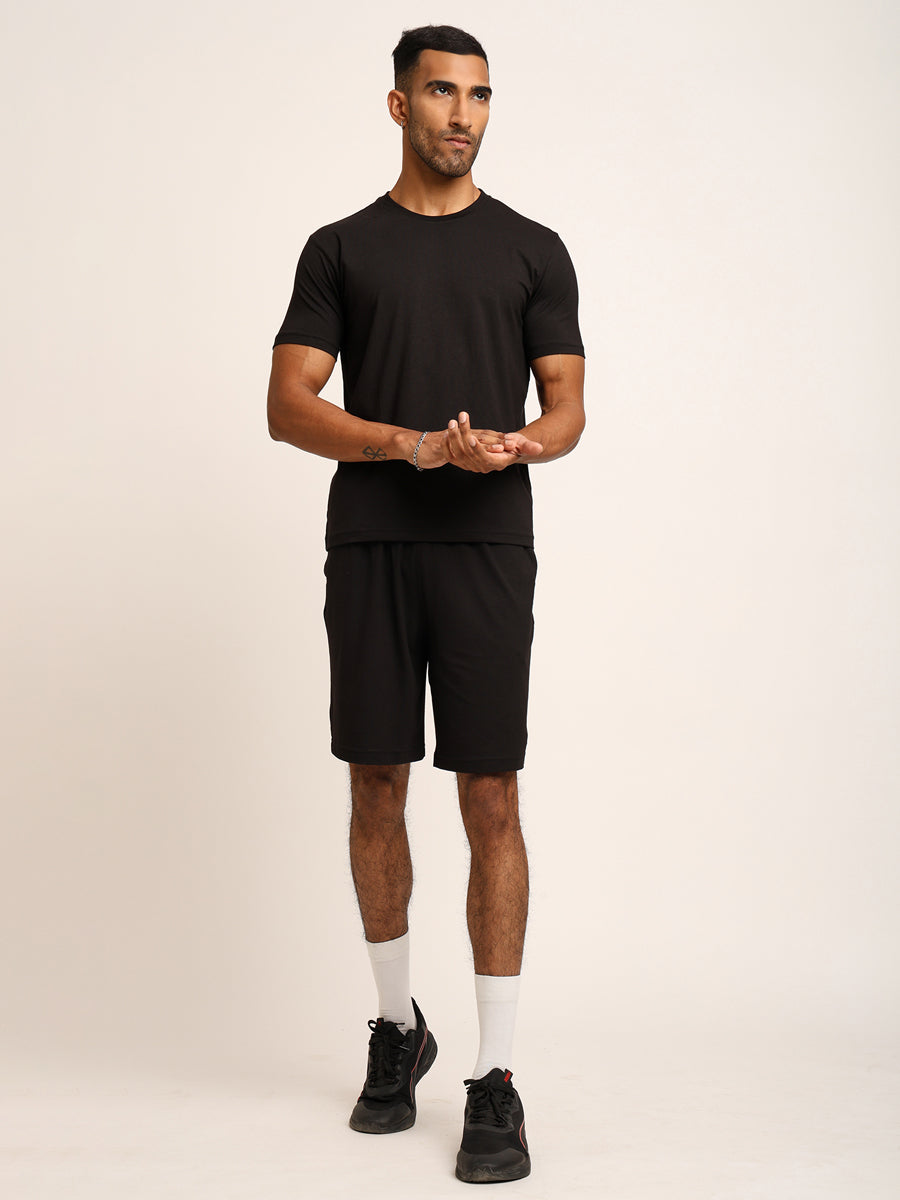 Naturefab Men's Organic Bamboo Co-ord Black-2