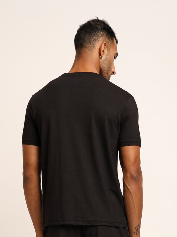 Naturefab Men's Organic Bamboo Tshirt Black-2