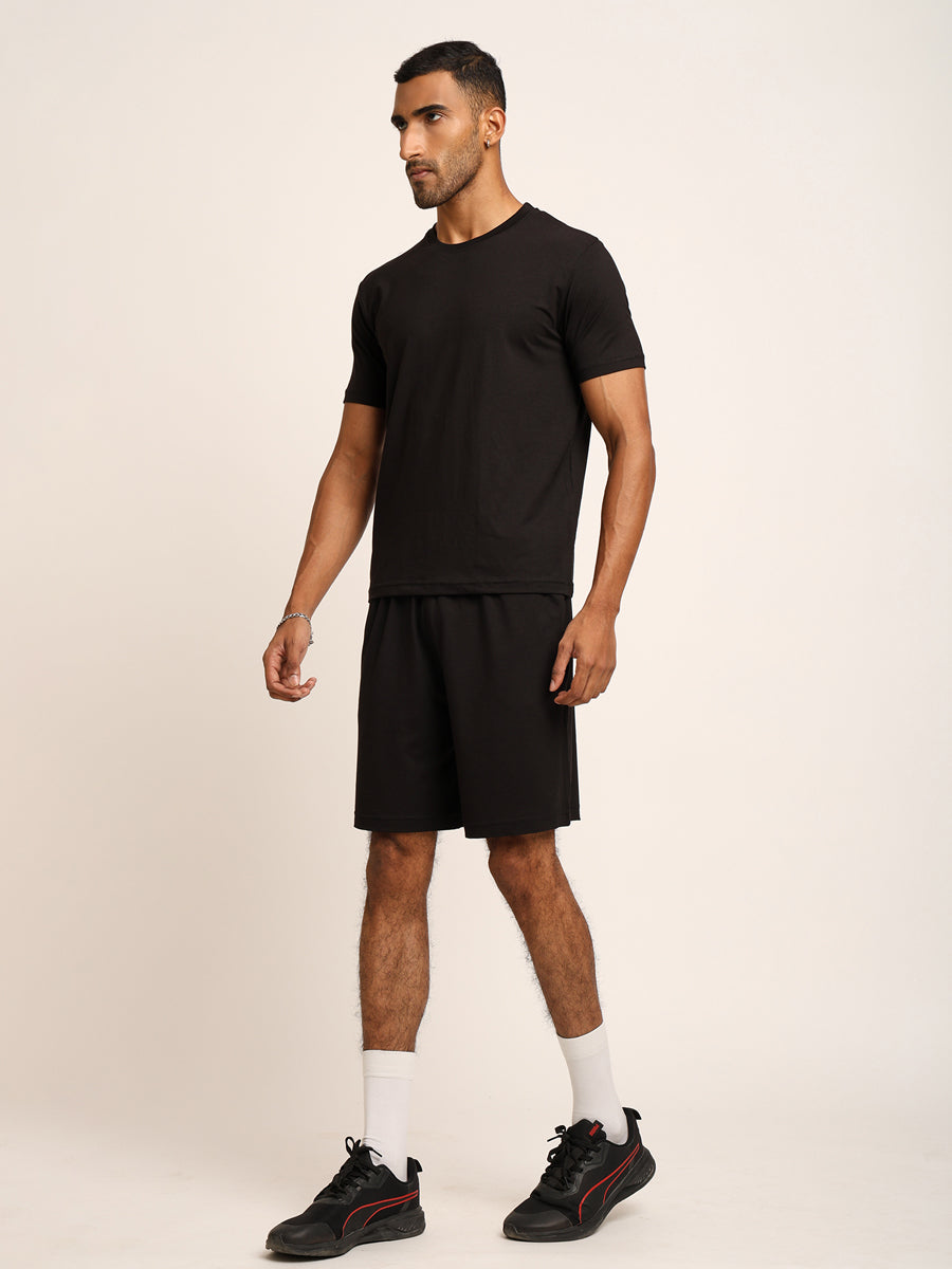 Naturefab Men's Organic Bamboo Co-ord Black-3