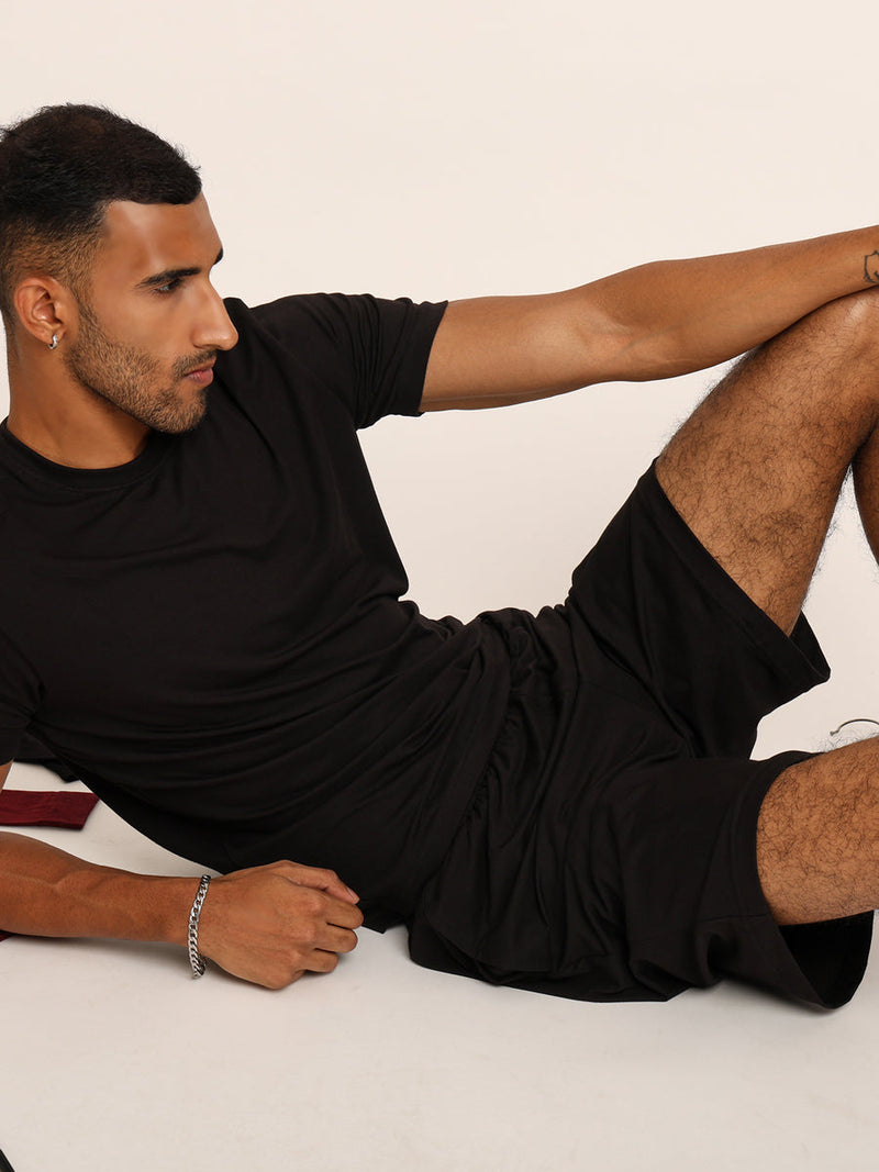 Naturefab Men's Organic Bamboo Tshirt Black-6