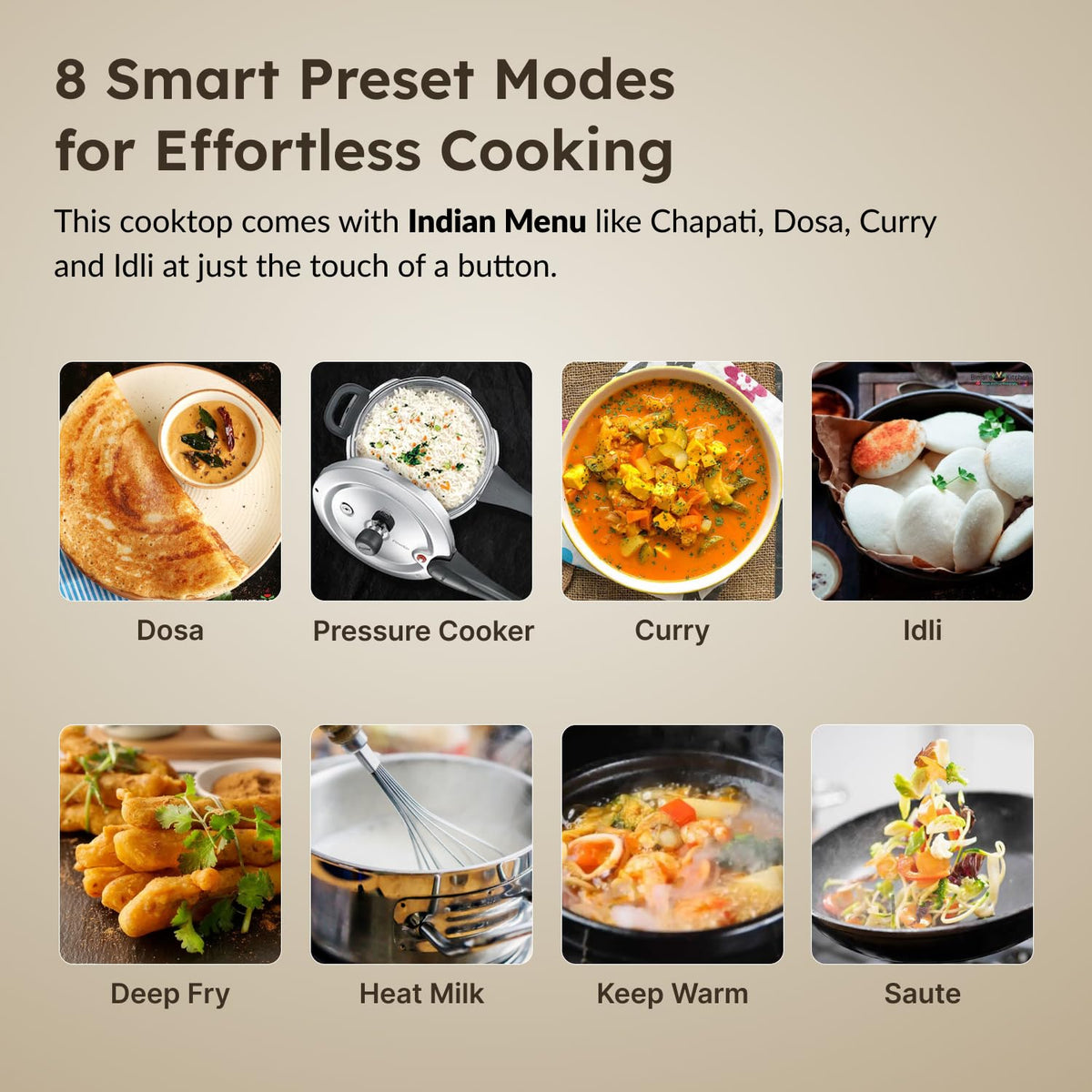 Prestige Prestige Xpress 1200W Induction Cooktop with Ceramic Plates, Black - image 4