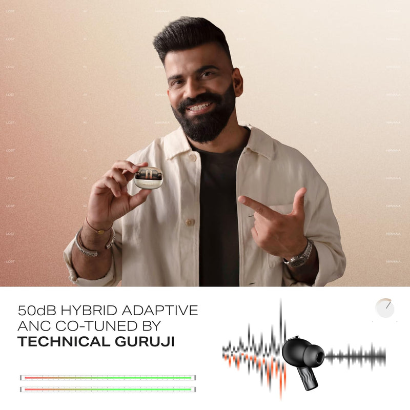 boAt boAt Nirvana Zenith Pro, 50dB Hybrid Adaptive ANC, Spatial Audio, Hi-Res Audio LDAC, 6Mics AI-ENx, 80 Hrs Battery, Bluetooth Earbuds, TWS Ear Buds Wireless Earphones with mic (Velvet Grey) - image 4