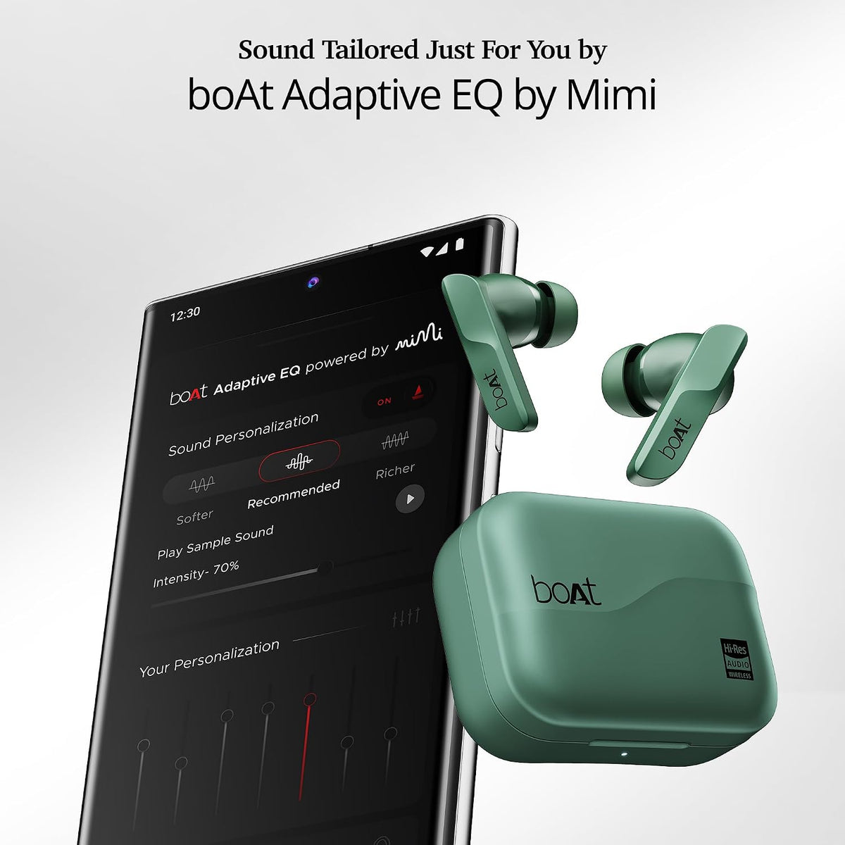 boAt boAt Airdopes 800 HiDef, Hi-Res Audio LDAC, 4Mic ENx, App Support, ASAP Charge, IPX5, Low Latency, Dual Pairing, BTv5.3, Bluetooth TWS in Ear Earbuds Wireless Earphones (Emerald Green) - image 12