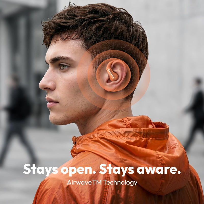 Noise Noise Alt Buds Open Wireless Open-Ear Earbuds (2026), Red Dot Award-Winning Design, Hi-Res LHDC Audio, AI-Powered, Quad Mic ENC, App Support, Up to 35H Playtime, Bluetooth v6.0 (Chosen Black) - image 10