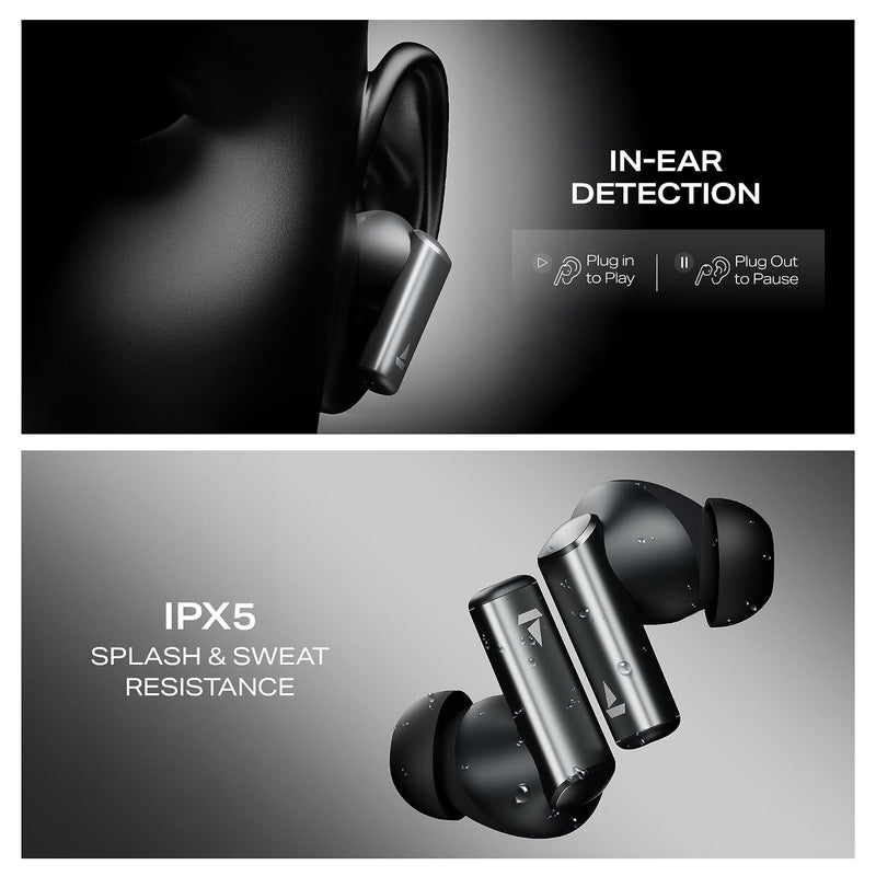 boAt boAt Airdopes Prime 701 ANC, 46dB Hybrid ANC, 50Hr Battery, Real Spatial Audio,Multidevice Connect,App Support, Bluetooth Earbuds, TWS Ear Buds Wireless Earphones with mic (Obsidian Black) Obsidian Grey - image 17