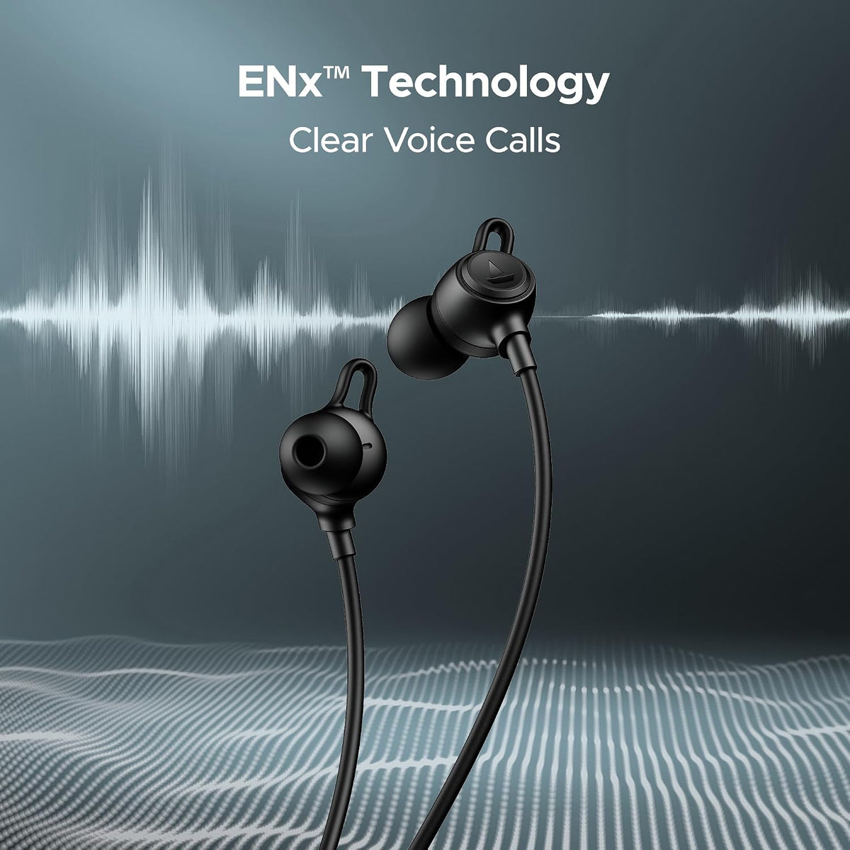 boAt Rockerz 200, 40H Battery, Signature Sound, ENx Tech, Dual Pairing, 60 ms Low Latency, IPX5, ASAP Charge, Magnetic Buds, Bluetooth Neckband, Wireless with Mic Earphones (Active Black)