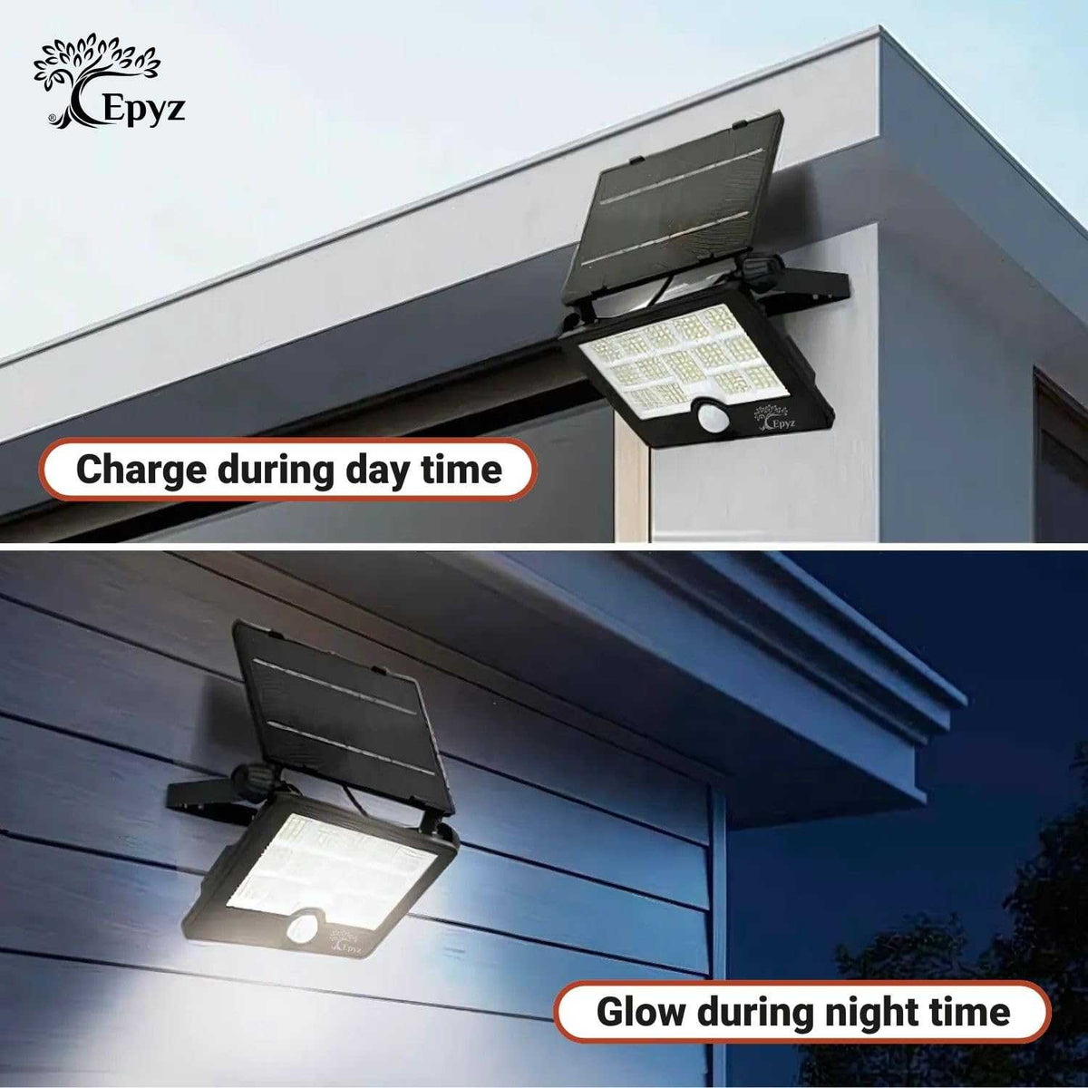 Solar LED Flood Light 20 Watt (Buy 1 Get 1 Free) | USB Rechargeable | 2000mAh Battery