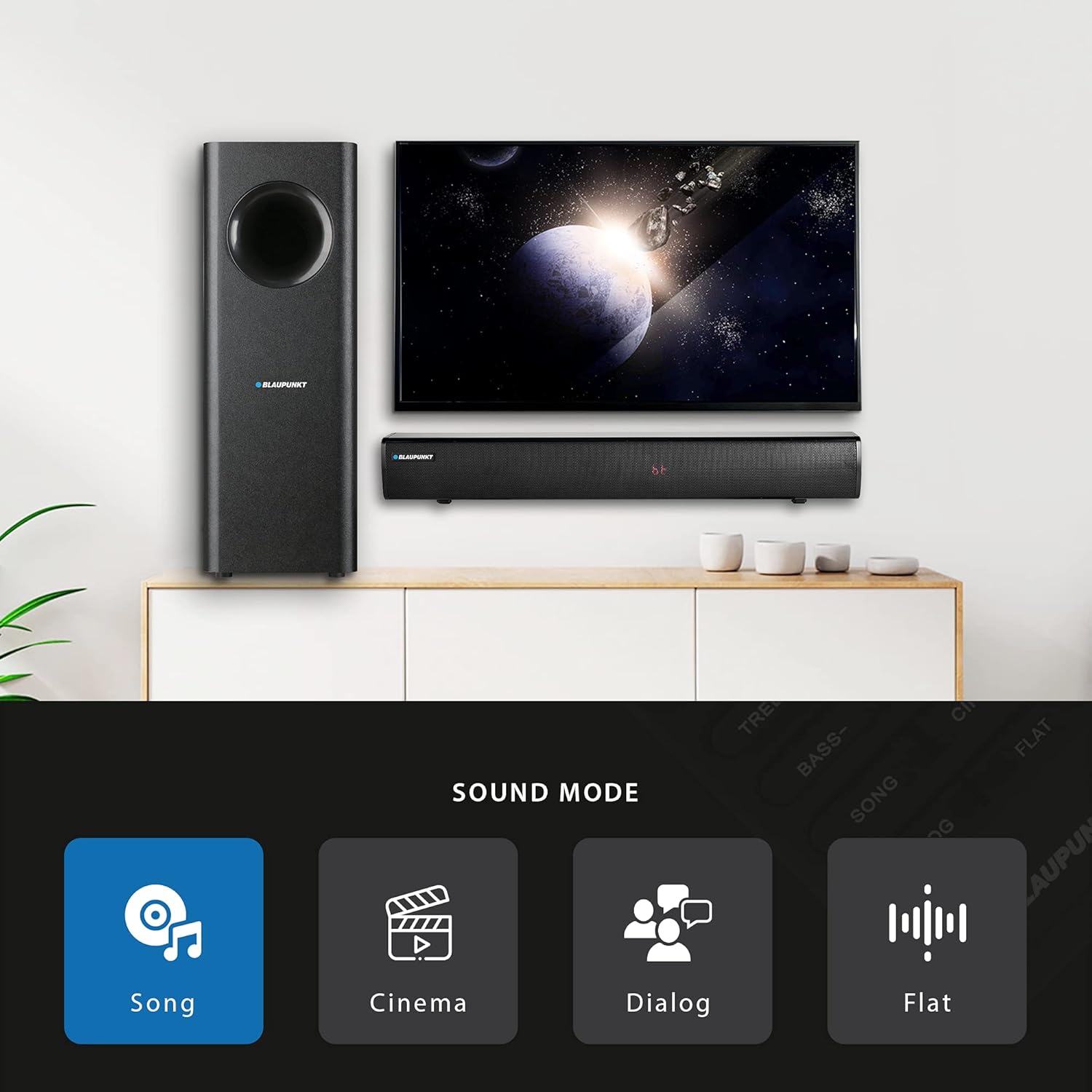 SBW25 Wireless Bluetooth 100W Soundbar with Subwoofer-5