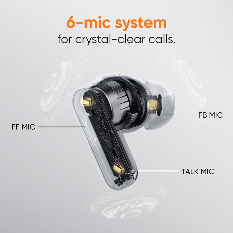 realme realme Buds T500 Pro TWS Earbuds with 12.4mm Drivers, Upto 50dB ANC,3D Spatial Audio, 56H Playtime, AI ENC, IP55 Rating, and 45ms Low Latency BT 6.1 (Lemon Cola) - image 7