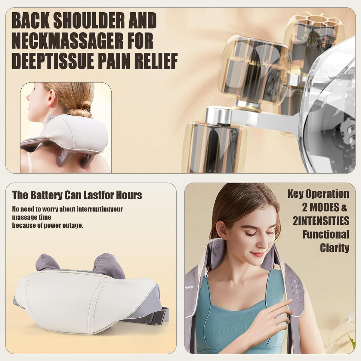 U-Shaped Electric Neck Massager