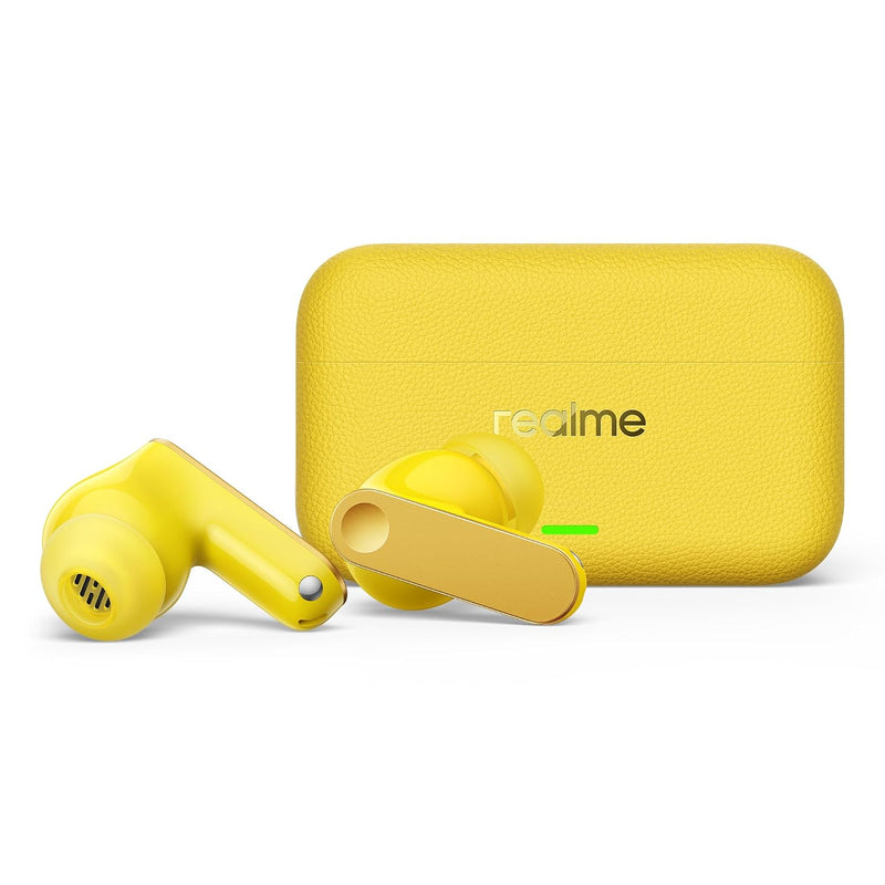 realme realme Buds T500 Pro TWS Earbuds with 12.4mm Drivers, Upto 50dB ANC,3D Spatial Audio, 56H Playtime, AI ENC, IP55 Rating, and 45ms Low Latency BT 6.1 (Lemon Cola) - image 3