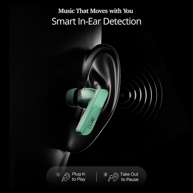 boAt boAt Airdopes 800 HiDef, Hi-Res Audio LDAC, 4Mic ENx, App Support, ASAP Charge, IPX5, Low Latency, Dual Pairing, BTv5.3, Bluetooth TWS in Ear Earbuds Wireless Earphones (Emerald Green) - image 13