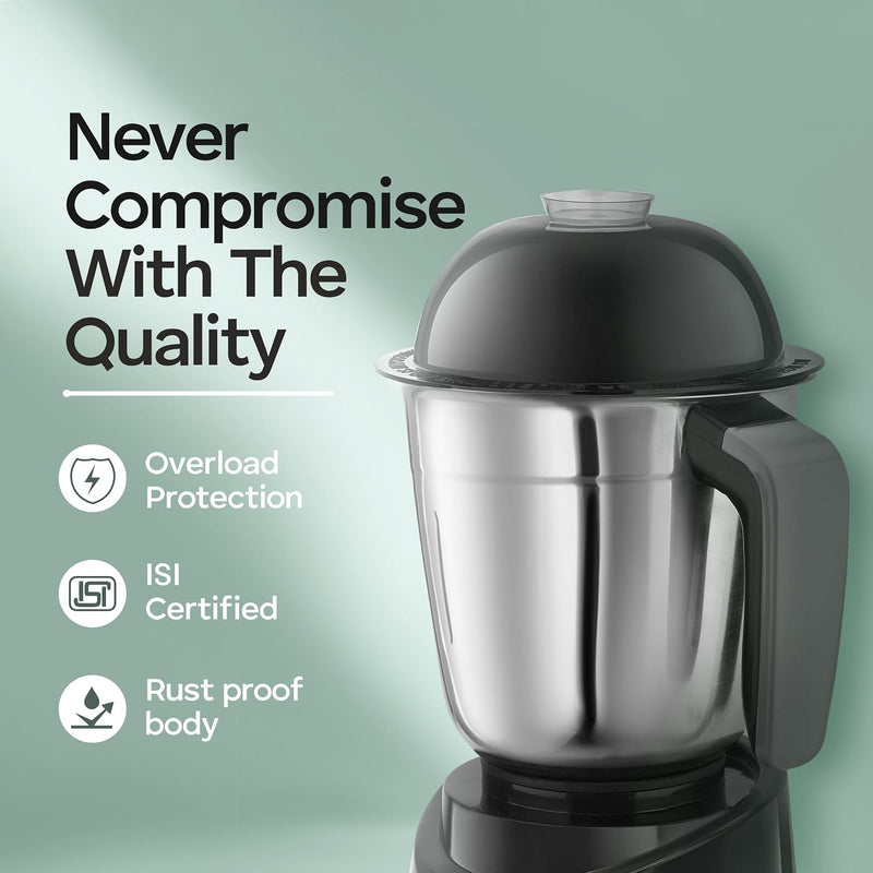 LONGWAY Longway Orion 900 Watt Juicer Mixer Grinder with 4 Jars for Grinding, Mixing, Juicing with Powerful Motor | 2 Years Warranty (Black) - image 5