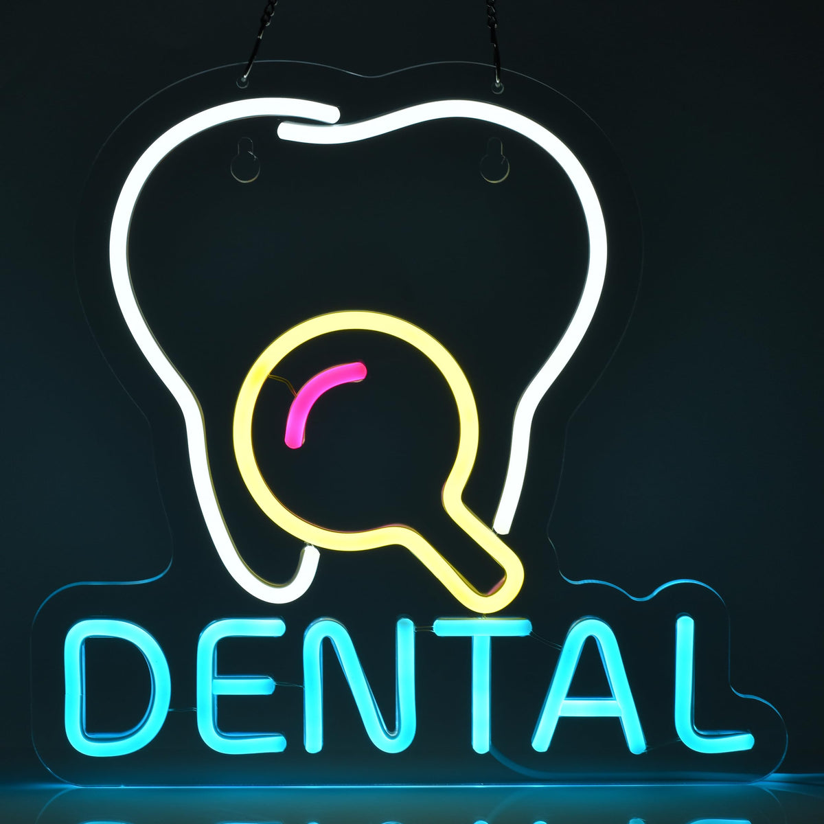 Dental Neon Sign Tooth 13" x 12.6" | Neon Signs India — Image 1