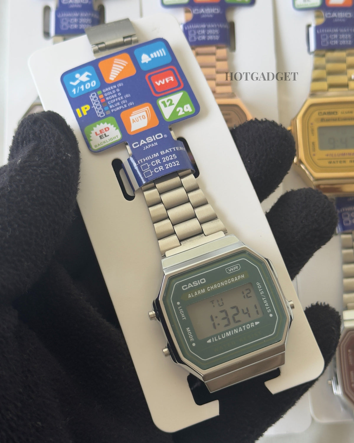 Vintage A168 Unisex (Digital Watch) Green