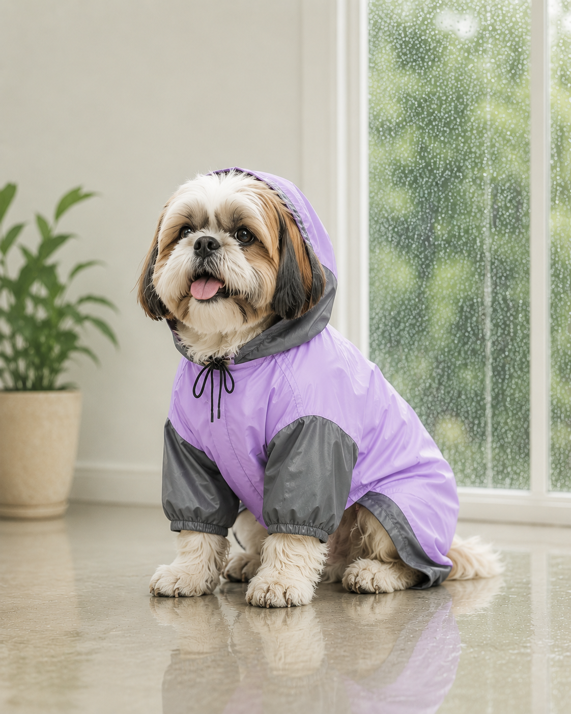 Full Body Jumpsuit Raincoat for Dogs - Waterproof & Windproof