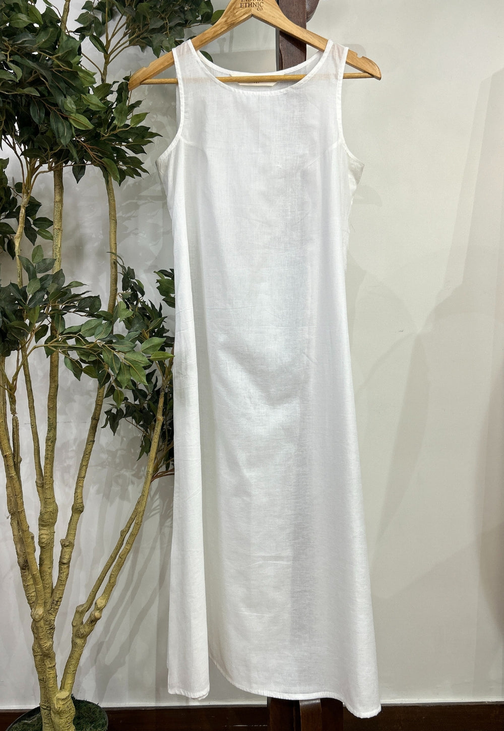 Solid Mul Cotton A Line Slip
