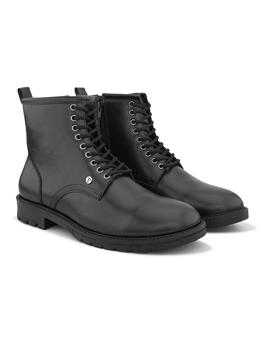 EL PASO Men Faux Leather Casual Lace Up Boots-6