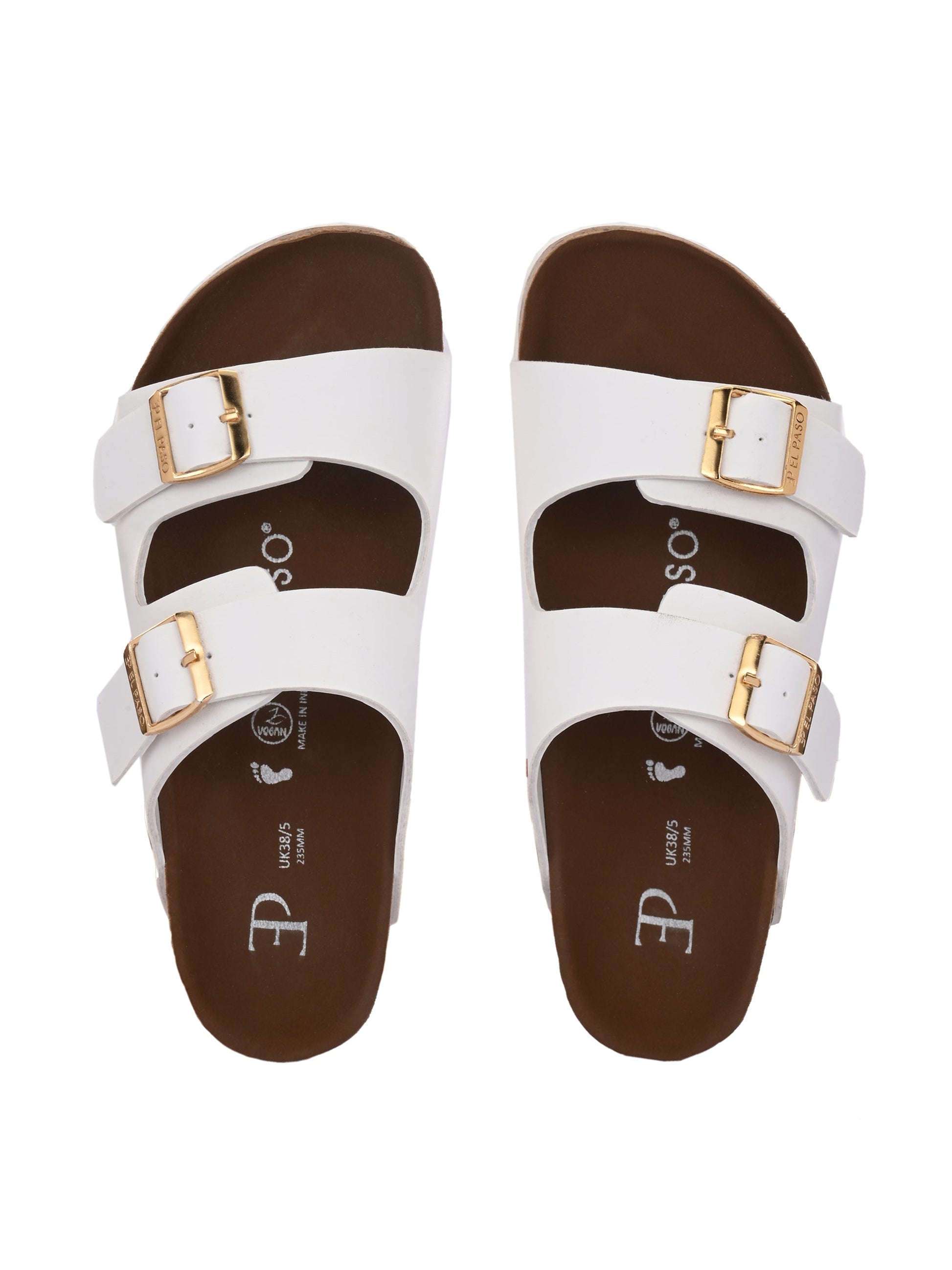 Luxurious Camel Leather Double-Strap Sandal For Women-31