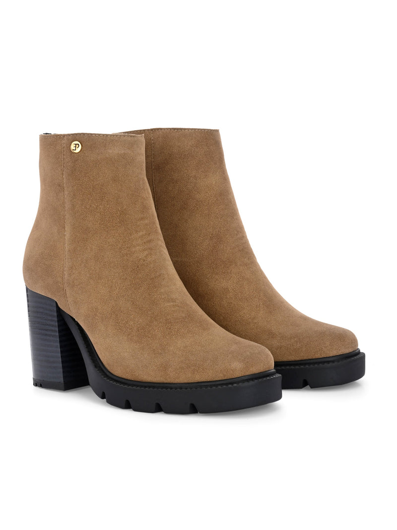 EL PASO Women Faux Leather Casual Chelsea Boots-15